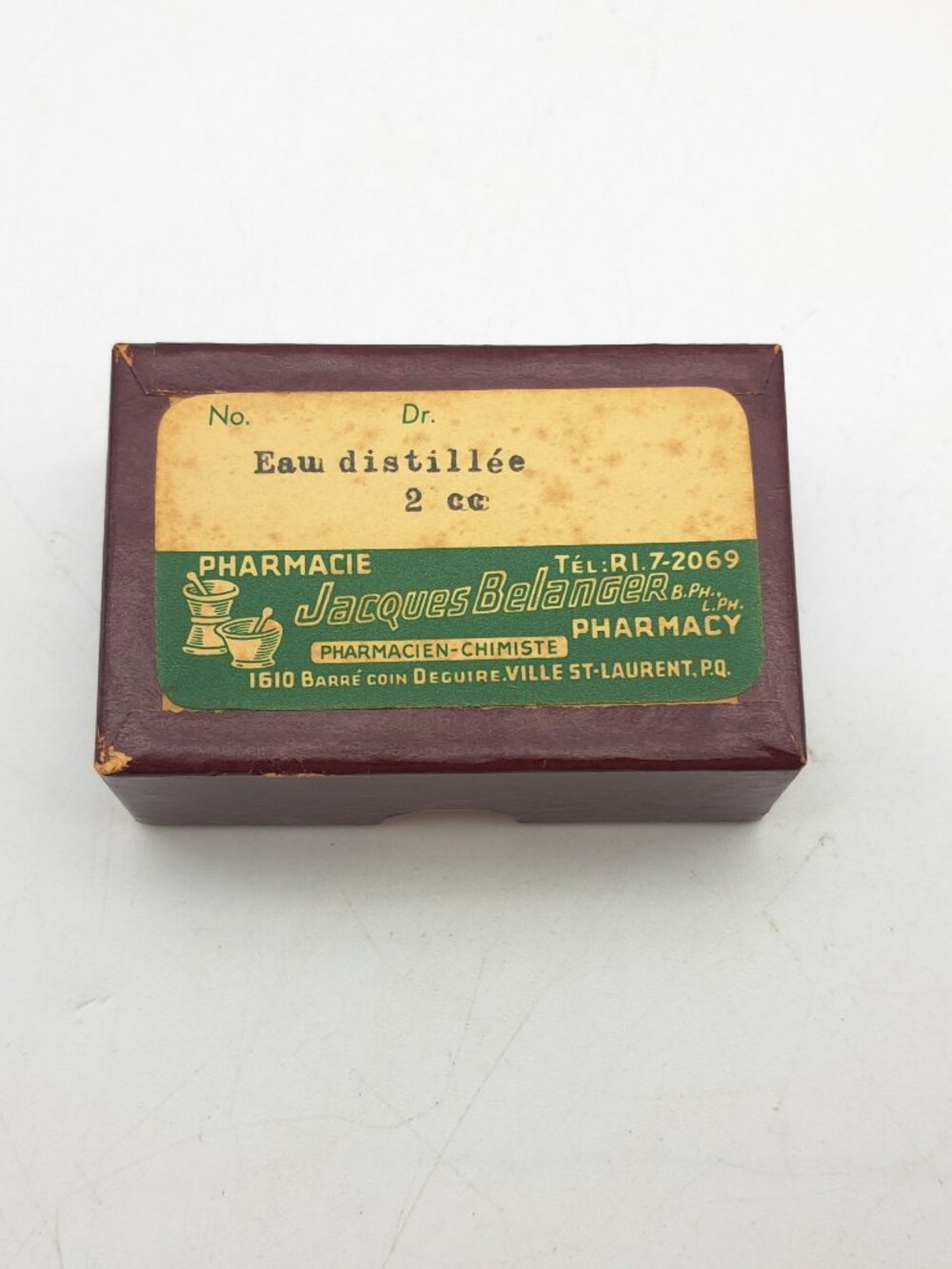 Vintage Medical Supplies Distilled Water